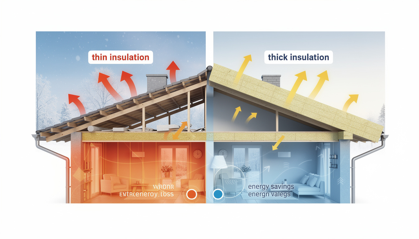découvrez les avantages et inconvénients de l'isolant mince et de l'isolant épais pour bien choisir la meilleure solution d'isolation pour votre toiture.